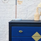 Chest of Drawers Harris Lebus Mid Century 4 Drawer, Dresser, Storage, Navy Blue, Gold MADE TO ORDER