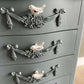 Unique slate grey drawer unit