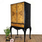 Vintage Cocktail Cabinet, Queen Anne Drink Cabinet Art Deco