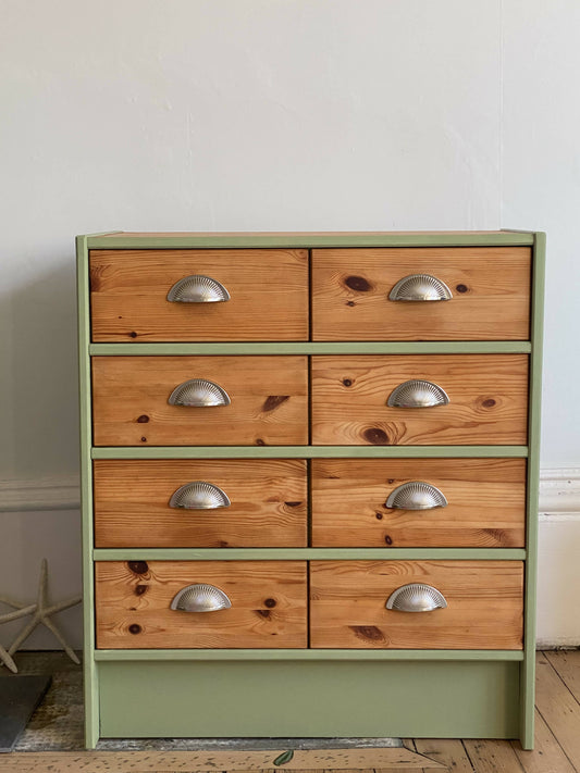 Vintage Merchants Chest of Drawers