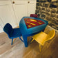 Kids play table and 3 chairs