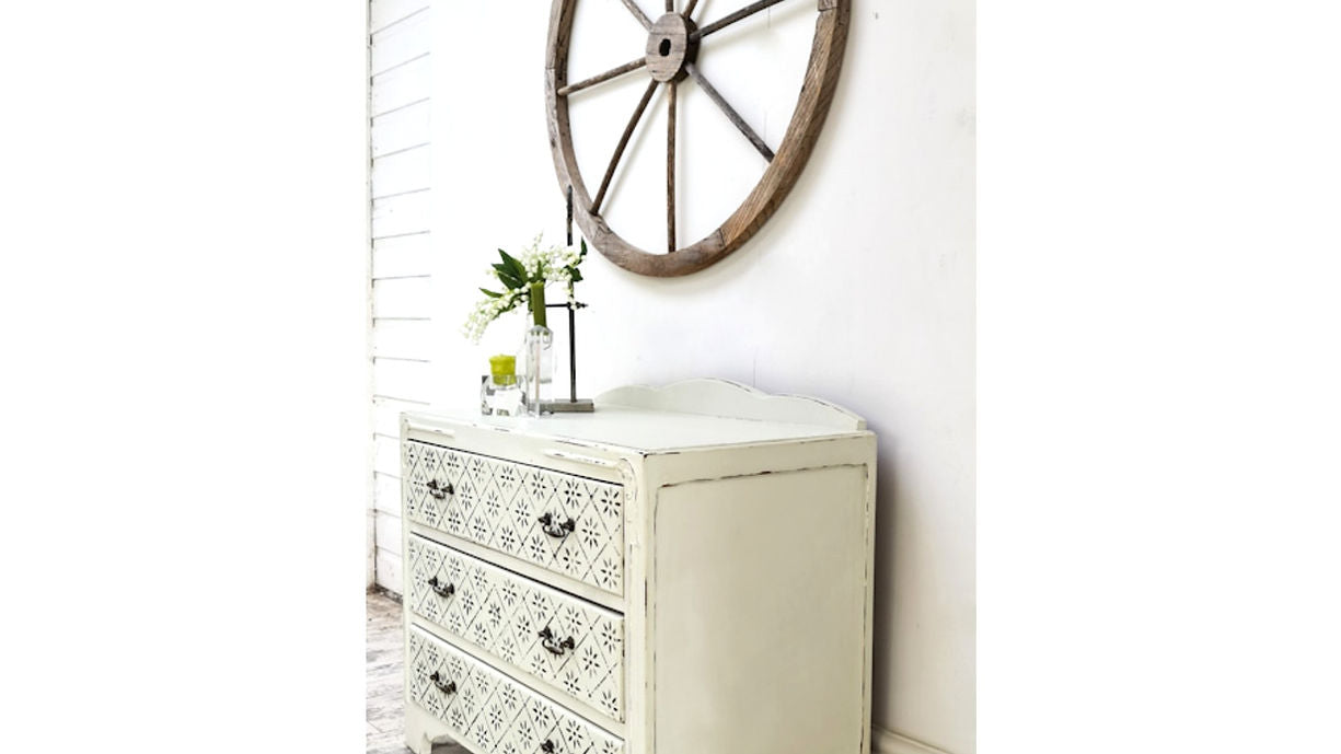 French Style Chest of Drawers, Vintage Three Drawer