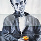 Gin Cabinet, Vintage Cocktail Cabinet, Black, James Dean Original Artwork