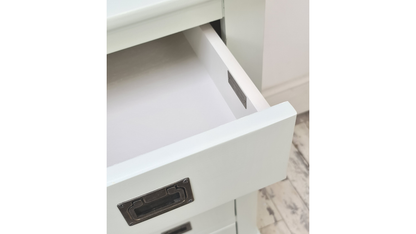 Six Drawer Chest Of Drawers, Pale Blue