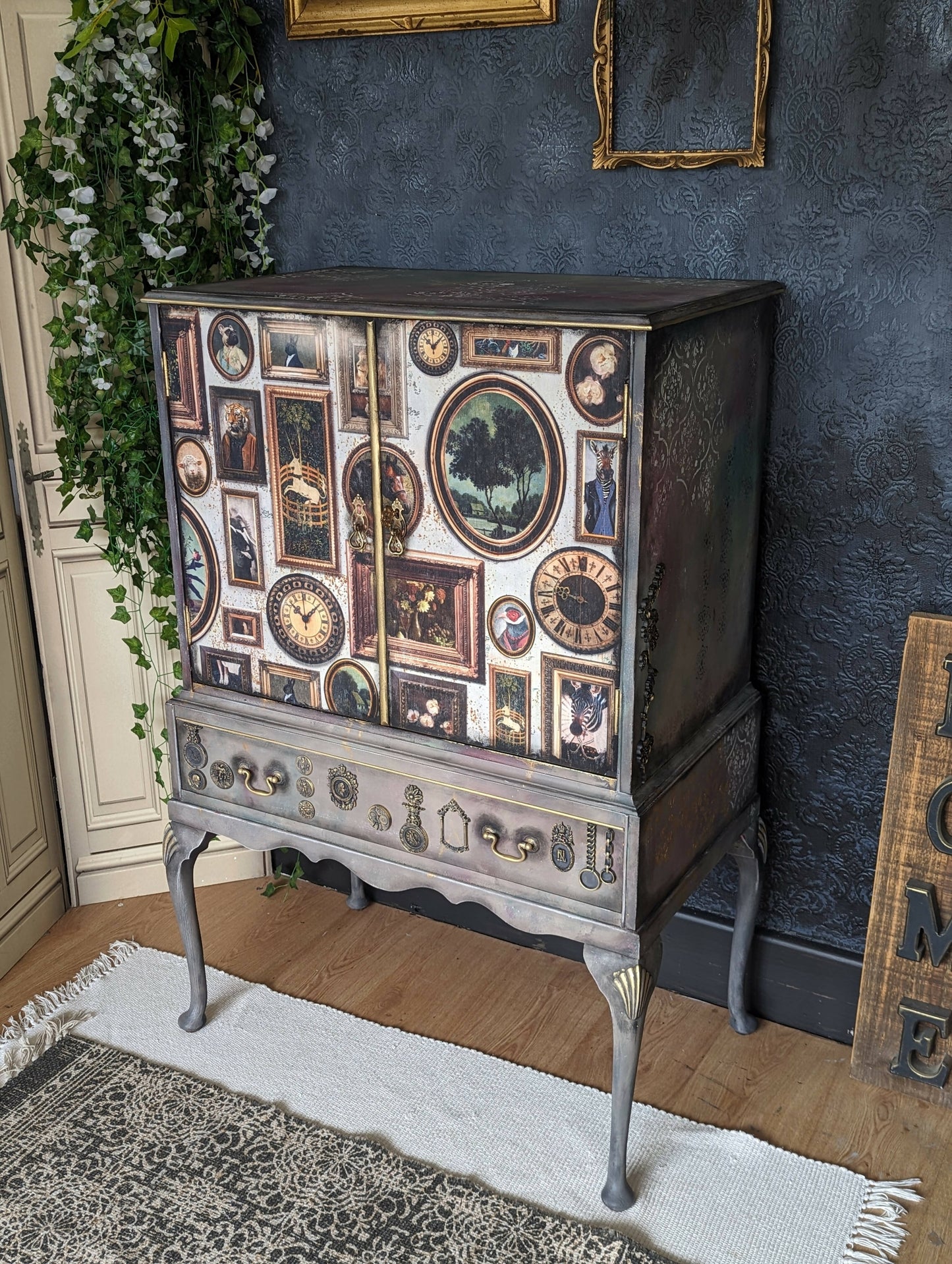 Vintage drinks cocktail cabinet. AVAILABLE