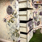 SOLD SOLD Soft Pink & Blue Vintage Floral Bedside Cabinets