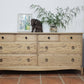 Stag Captain chest raw wood, rustic farmhouse style