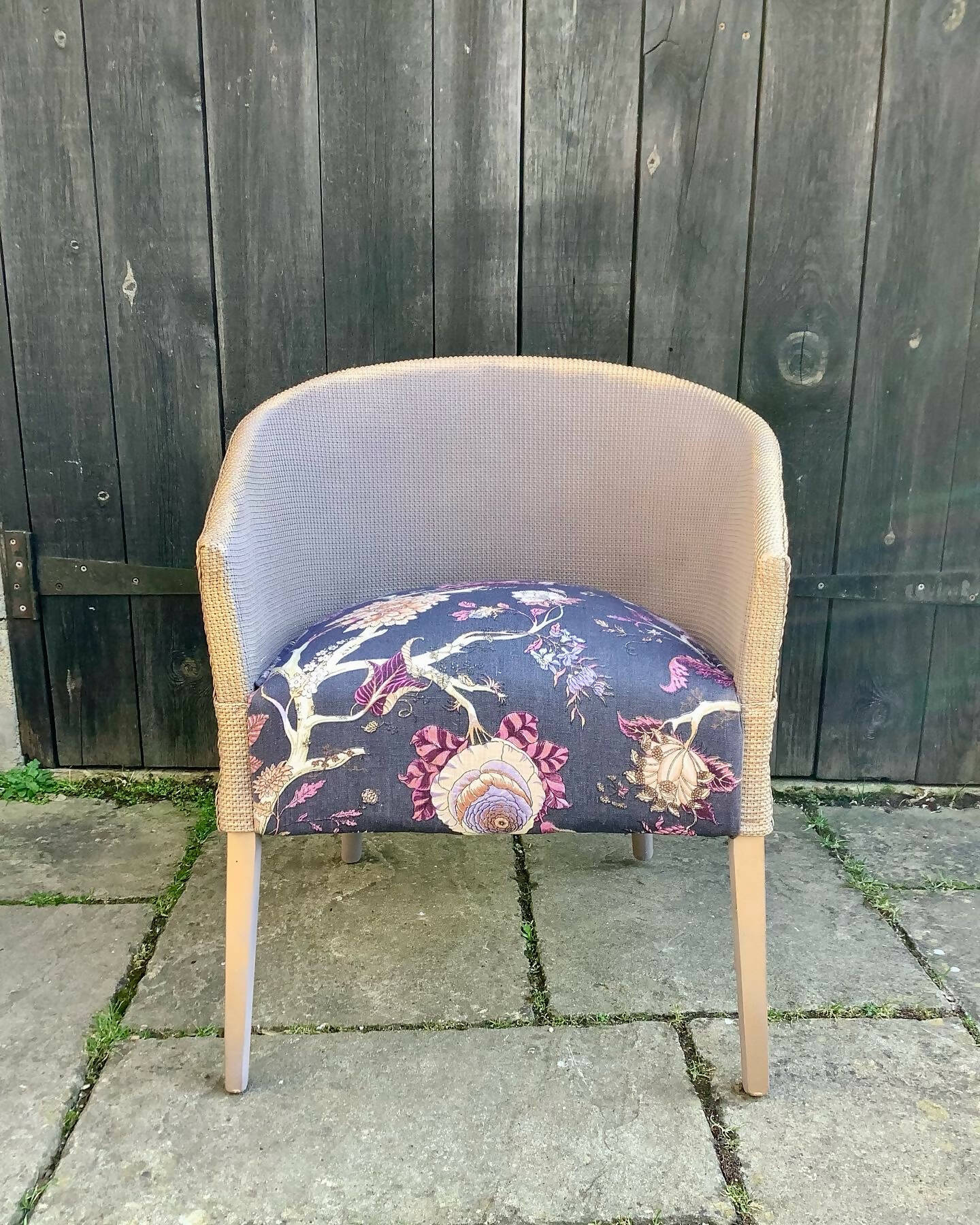 Upcycled lloyd loom deals chair