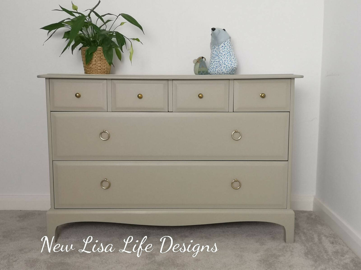 Stag Minstrel 6 Drawer Chest of Drawers "4 over 2" Any colour!