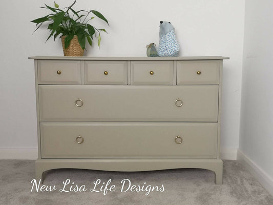 Stag Minstrel 6 Drawer Chest of Drawers "4 over 2" Any colour!