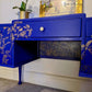 Blue Floral Vintage Dressing Table