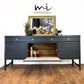 Mid century Nathan side board, drinks cabinet, large console, retro, vintage, mcm, dark grey, dresser, media unit - Commissions available