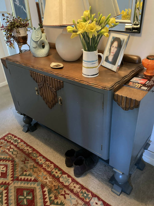 Art Deco Blue Sideboard