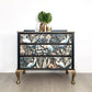 Vintage Chest of Drawers, 3 drawer chest, Chinoiserie design