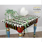 Mackenzie-Childs inspired Whimsical Painted Table, Harlequin Table, Alice in Wonderland Table.