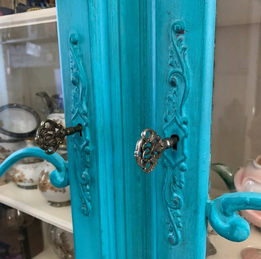 Large Carved Display Cabinet Dresser