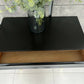 Refurbished mid century modern black and gold chest of drawers
