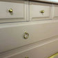 Pink and Gold Vintage Stag 4 over 2 Chest of Drawers