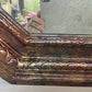 Large vintage wall mirror copper coloured