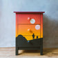 Star Wars Tatooine Sunset hand painted bedside drawers / side table - Starwars drawers