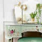 Dressing Table with Triple Mirror and Stool