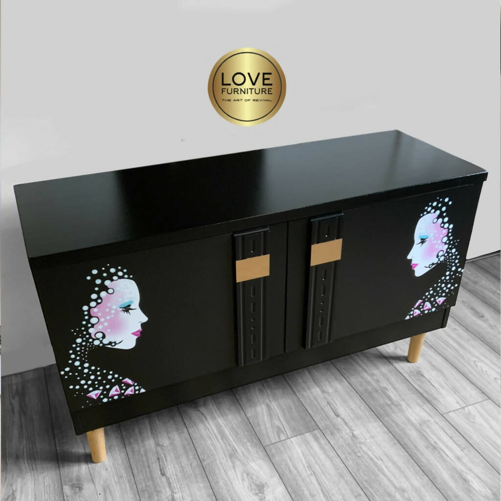 Black Vintage Sideboard