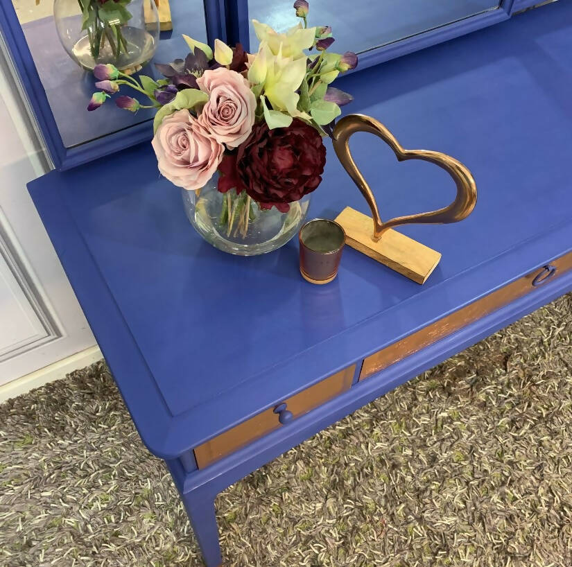 Navy Stag Vintage Console Table / Dressing Table