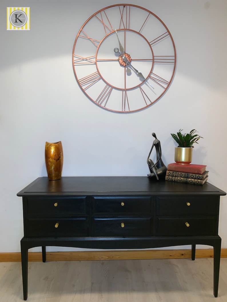 Black Stag Console Table