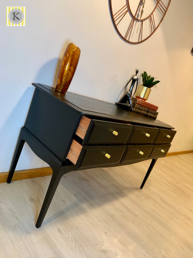 Black Stag Console Table