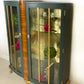 Blue and Walnut Art Deco Drinks Cabinet