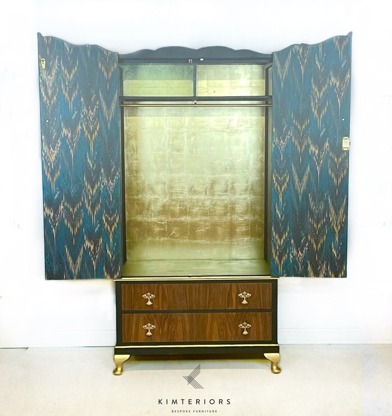 Art Deco Bedroom Set: Including Dressing Table and Wardrobe