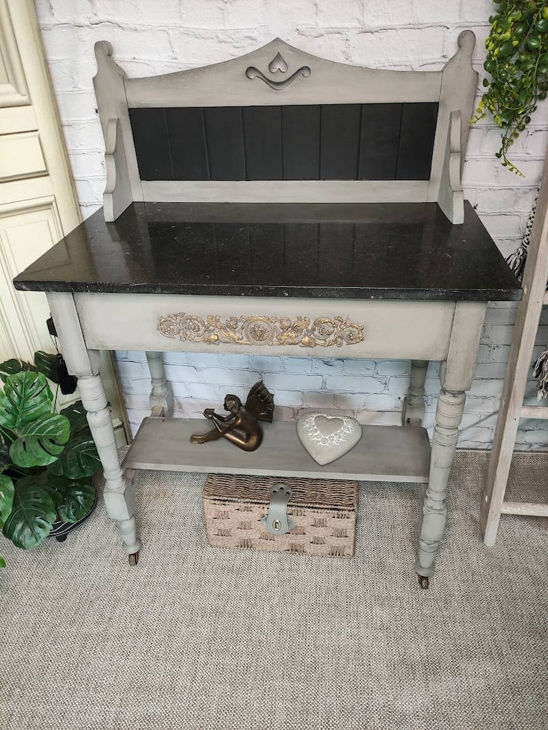 Victorian and vintage washstands, hall consoles sourced, painted, restored and upcycled to order. Bespoke service. Pls msg.