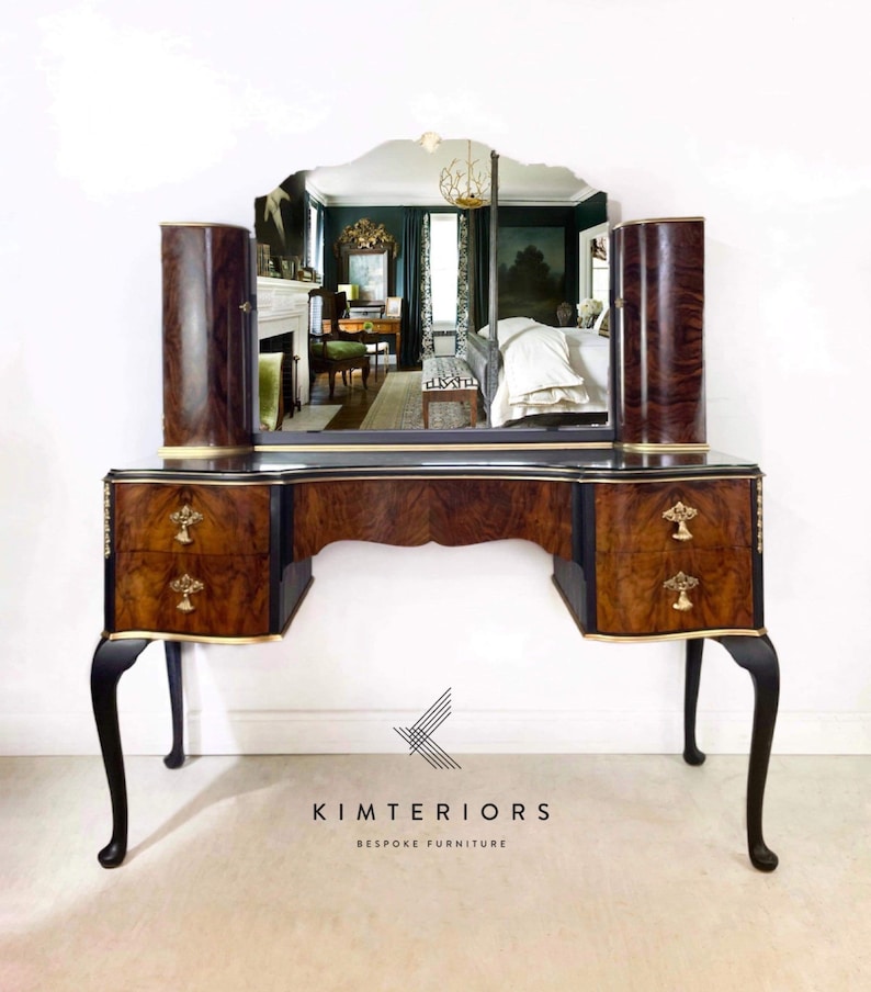 Art Deco Dressing Table With Mirror