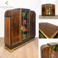 Curvy Black and Gold Art Deco Style Cocktail- drinks- Display Cabinet - made to order