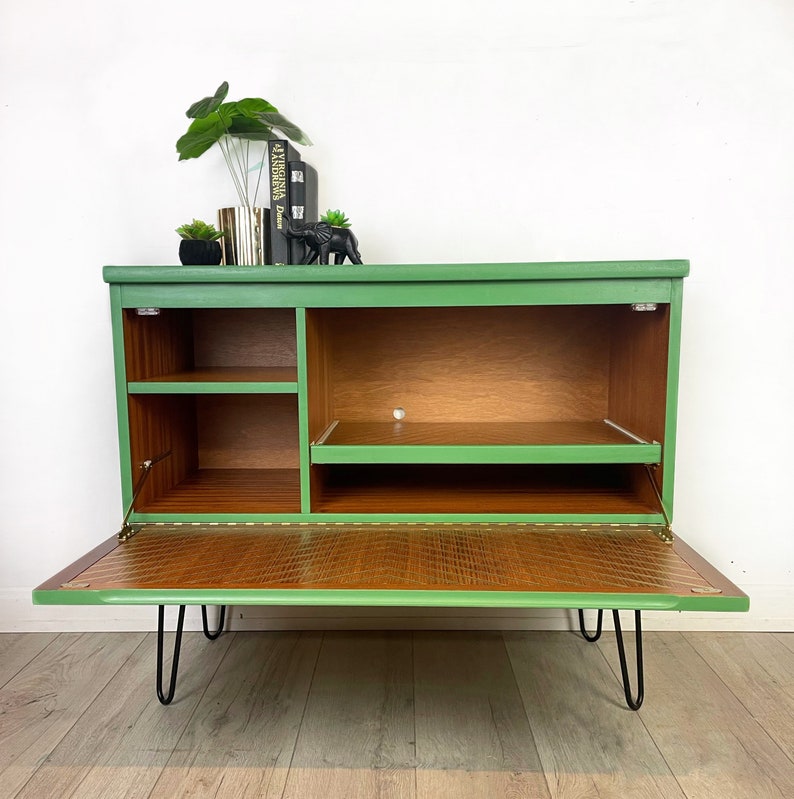 Bright Green Nathan Cocktail Cabinet, Media Unit, Sideboard