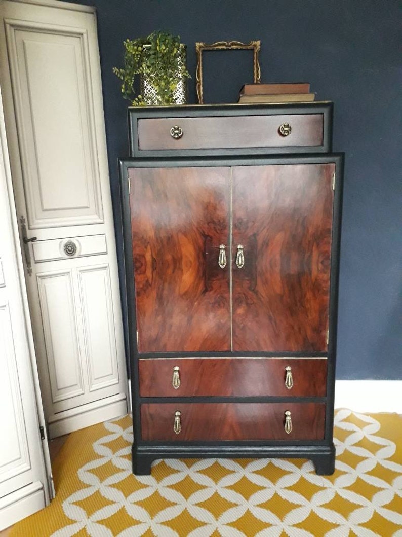 Dark Walnut Drinks Cabinet