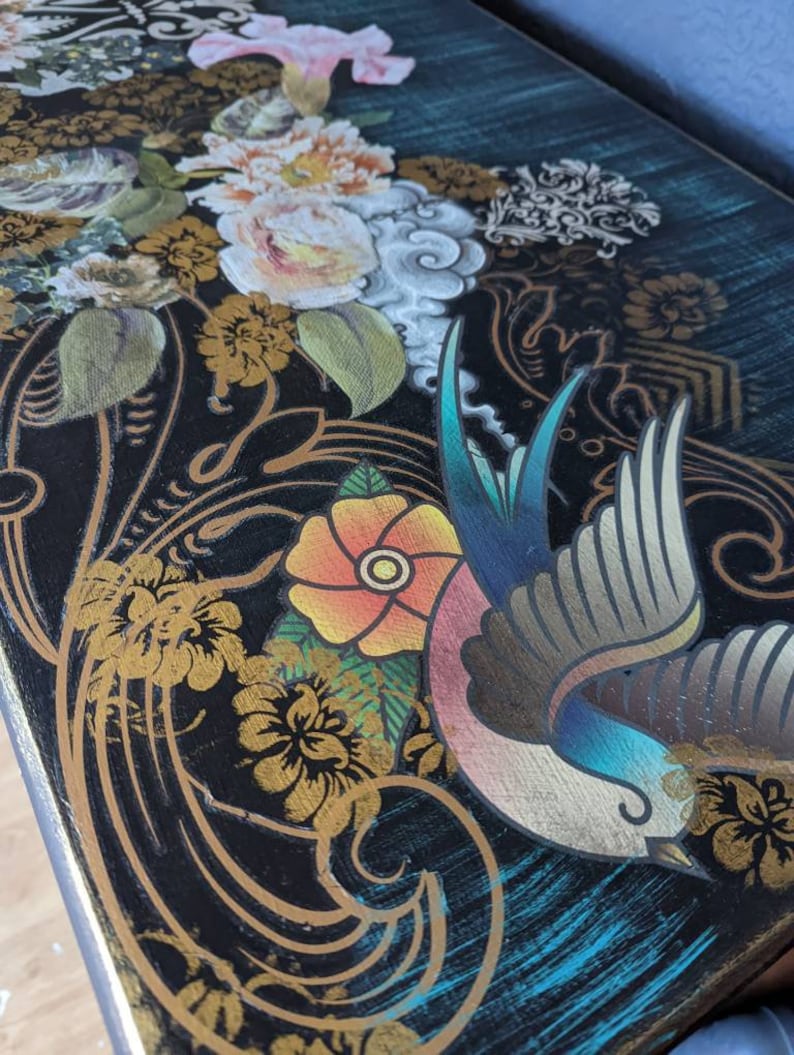 Bohemian chests of drawers created to order from quality vintage furniture. Painted and embellished. Various sizes, bespoke service. Pls msg