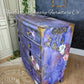Large, bohemian style painted chests of drawers created to order from quality vintage furniture. Bespoke service. Pls message.