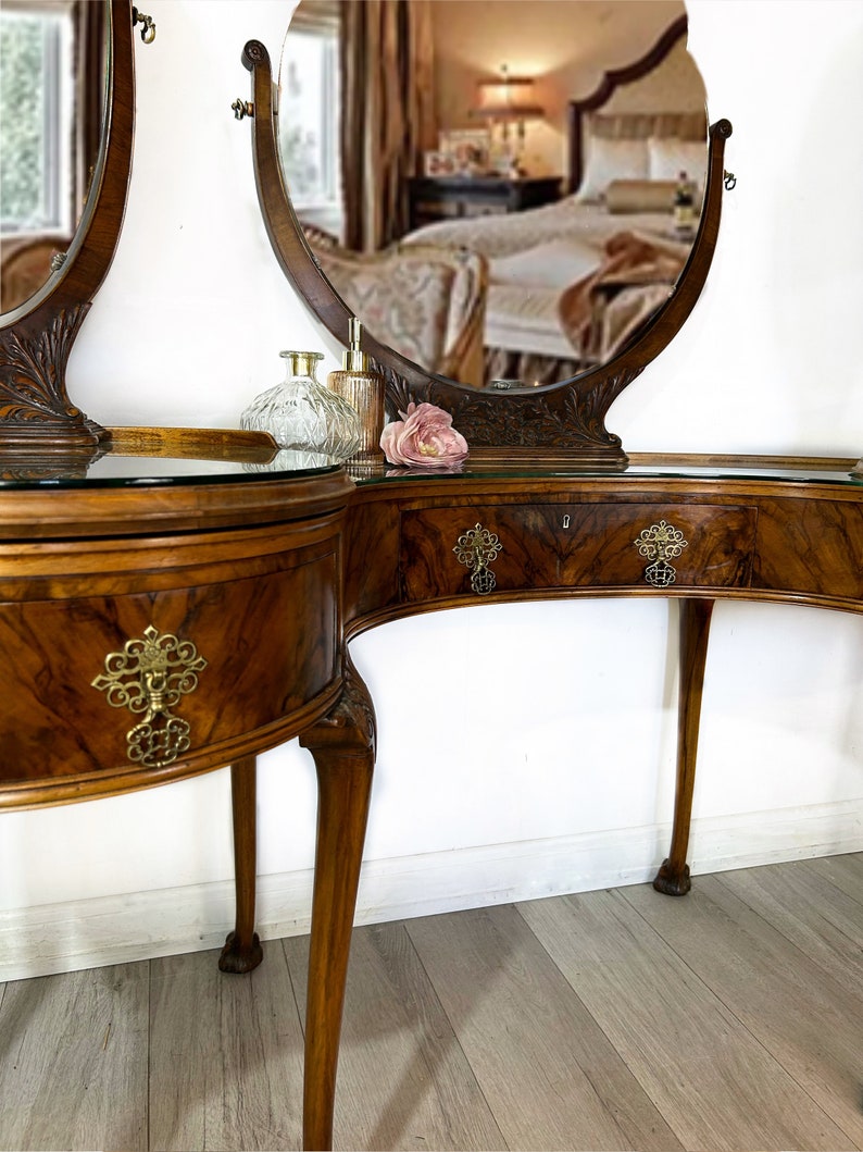 Burr Walnut Dressing Table