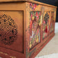 Vintage Restored Carved Trunk / Bedding Box