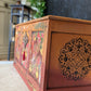 Vintage Restored Carved Trunk / Bedding Box