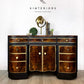 Art Deco Black and Gold Sideboard
