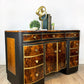 Walnut Black and Gold Sideboard- now sold. Contact to commission