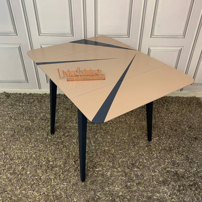 Painted Mid-century Drop Leaf Table Dining Table Retro Contemporary Design Commission Order