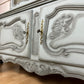 Extra Large French Antique Display Cabinet Ornate Buffet Carved Cabinet