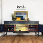 Refurbished vintage Nathan sideboard, drinks cabinet, navy blue, retro cocktail, mcm mid century modern console - available for commission