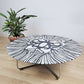 Circular coffee table