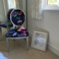 Designer Butterfly Fabric Accent Chair