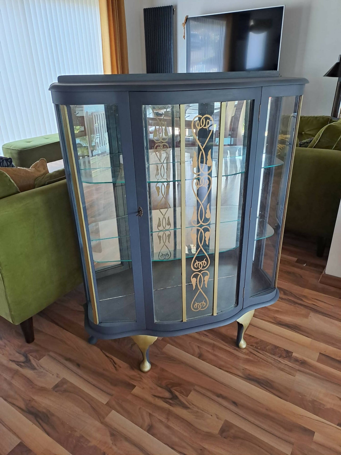 Blue Vintage Drinks Cabinet