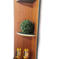 Mid century modern nathan corner unit,drinks cabinet in green and gold